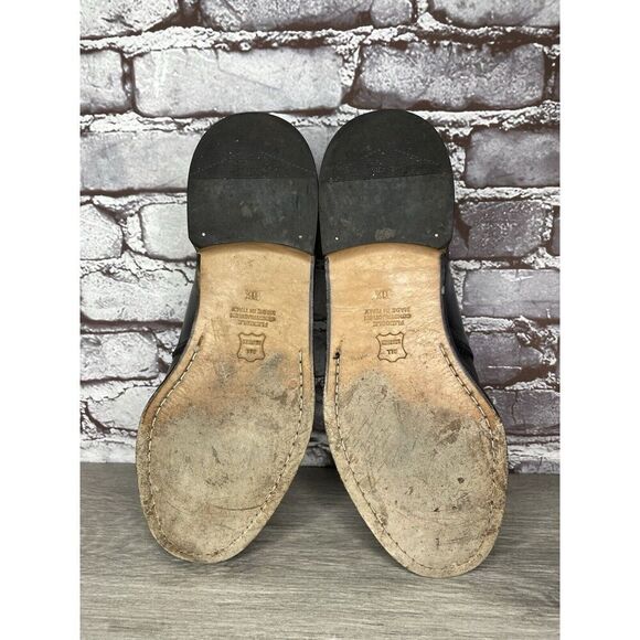 PRONTO UOMO Black Leather Split Toe Oxfords Lace Up Shoes Men’s Sz 10.5M US/44EU - Picture 6 of 16